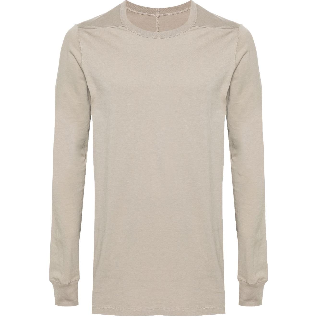 Rick Owens Pearl Gray Slim-Fit Crewneck Pullover Sweatshirt Long Sleeve RU01D3266JA-08