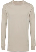 Rick Owens Pearl Gray Slim-Fit Crewneck Pullover Sweatshirt Long Sleeve RU01D3266JA-08 Rick Owens Pearl Gray Slim-Fit Crewneck Pullover Sweatshirt Long Sleeve RU01D3266JA-08