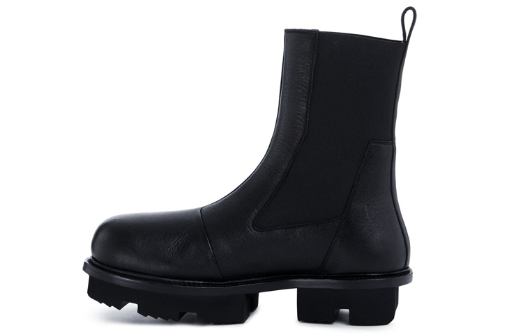 Rick Owens Performa Bozo Megatooth Boot 'Black Calfskin'
