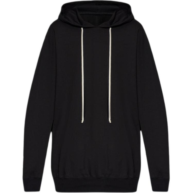 Rick Owens Plain Pullover Hoodie Black Long Sleeve RU02D6282BA-09