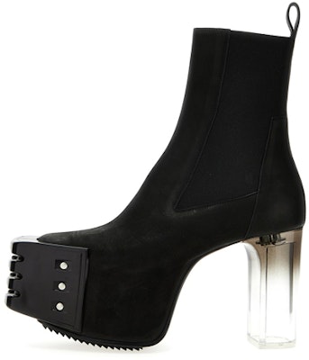 Rick Owens Platform 'Grilled Leather Studded Chelsea Boot Black' RR01C4825LWNGDE9-990D Buy Rick Owens Platform 'Grilled Leather Studded Chelsea Boot Black' RR01C4825LWNGDE9-990D
