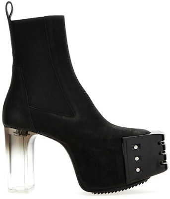 Rick Owens Platform 'Grilled Leather Studded Chelsea Boot Black' RR01C4825LWNGDE9-990D Order Rick Owens Platform 'Grilled Leather Studded Chelsea Boot Black' RR01C4825LWNGDE9-990D