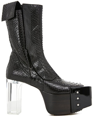 Rick Owens Platform High-Heeled Ankle Boots 'Black' RR01B1827LPYBX-090 Order Rick Owens Platform High-Heeled Ankle Boots 'Black' RR01B1827LPYBX-090