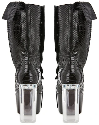 Rick Owens Platform High-Heeled Ankle Boots 'Black' RR01B1827LPYBX-090 Shop Rick Owens Platform High-Heeled Ankle Boots 'Black' RR01B1827LPYBX-090