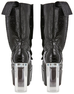 Rick Owens Platform High-Heeled Ankle Boots 'Black' RR01B1827LPYBX-090 Shop Rick Owens Platform High-Heeled Ankle Boots 'Black' RR01B1827LPYBX-090