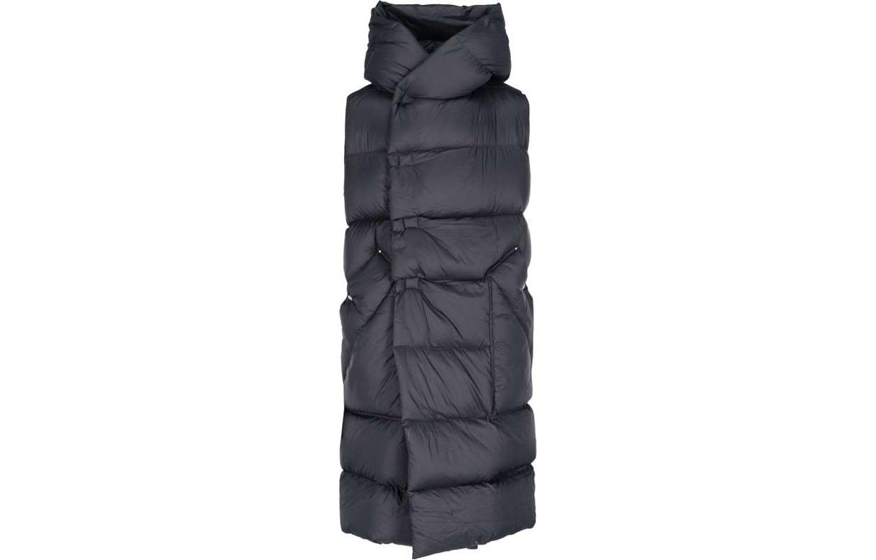 RICK OWENS Puffer Down Vest  Black RU20F3999NZD309