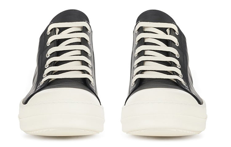 Rick Owens Ramones Leather Low 'Black Milk' 圖 3