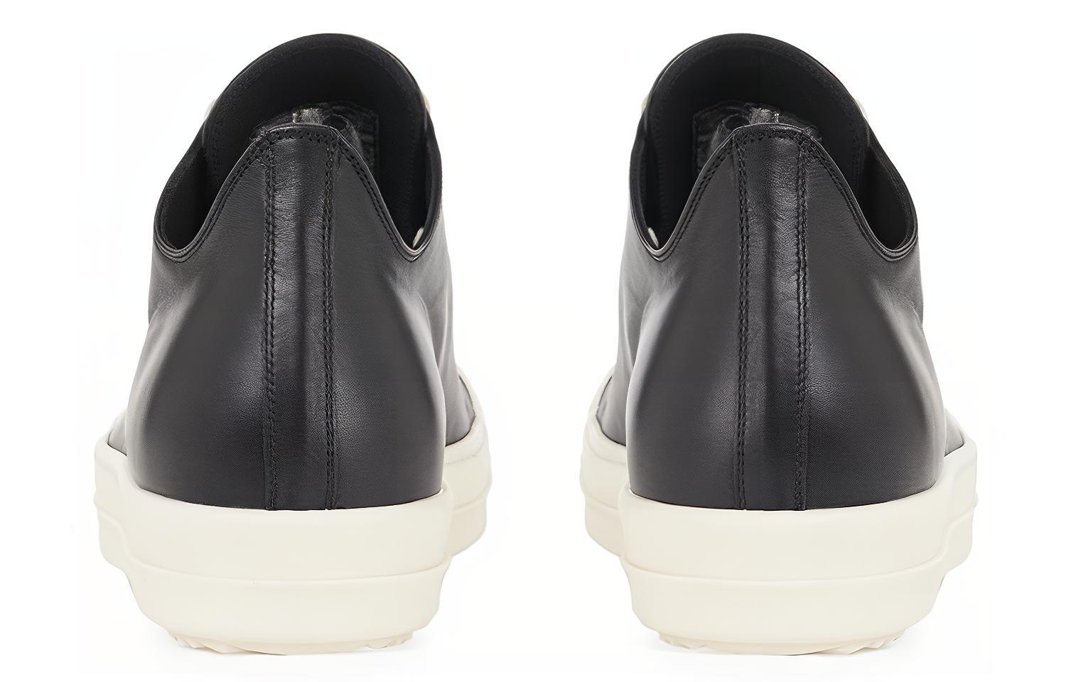 Rick Owens Ramones Leather Low 'Black Milk' 圖 4