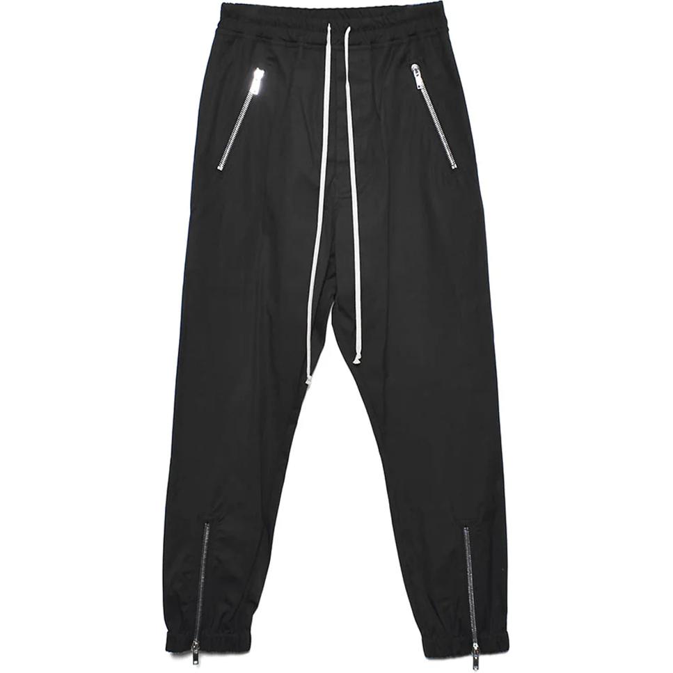 Rick Owens RO  Black Loose Fit Drawstring Jogger Pants RU02C7370TE-09