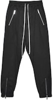 Rick Owens RO Black Loose Fit Drawstring Jogger Pants RU02C7370TE-09 Rick Owens RO Black Loose Fit Drawstring Jogger Pants RU02C7370TE-09
