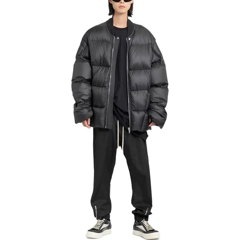 Purchase Rick Owens RO 黑色寬鬆抽繩運動長褲 RU02C7370TE-09