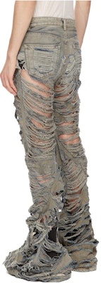 RICK OWENS RO Jeans Potongan Boots Twill Warna Mineral. DU02C5352DMPSH-98 Lookbook RICK OWENS RO Jeans Potongan Boots Twill Warna Mineral. DU02C5352DMPSH-98