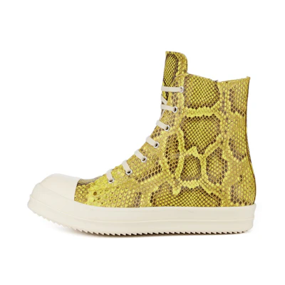 Rick Owens RO 'Yellow Snake Skin with Semi-Glossy Finish'