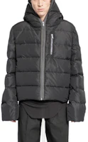 Rick Owens RO Black Zip-Up Hoodie Jacket RU02D6722FKD4-78 Rick Owens RO Black Zip-Up Hoodie Jacket RU02D6722FKD4-78