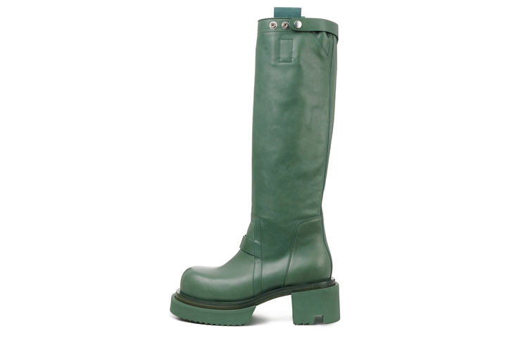 Rick Owens RO Bogun High 'Waxed Matte Green Leather'