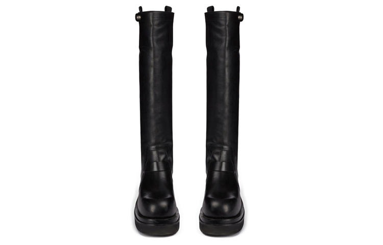 Lookbook 瑞克·歐文斯/RO Bogun 牛皮革 蜡质哑光 高筒靴 黑色