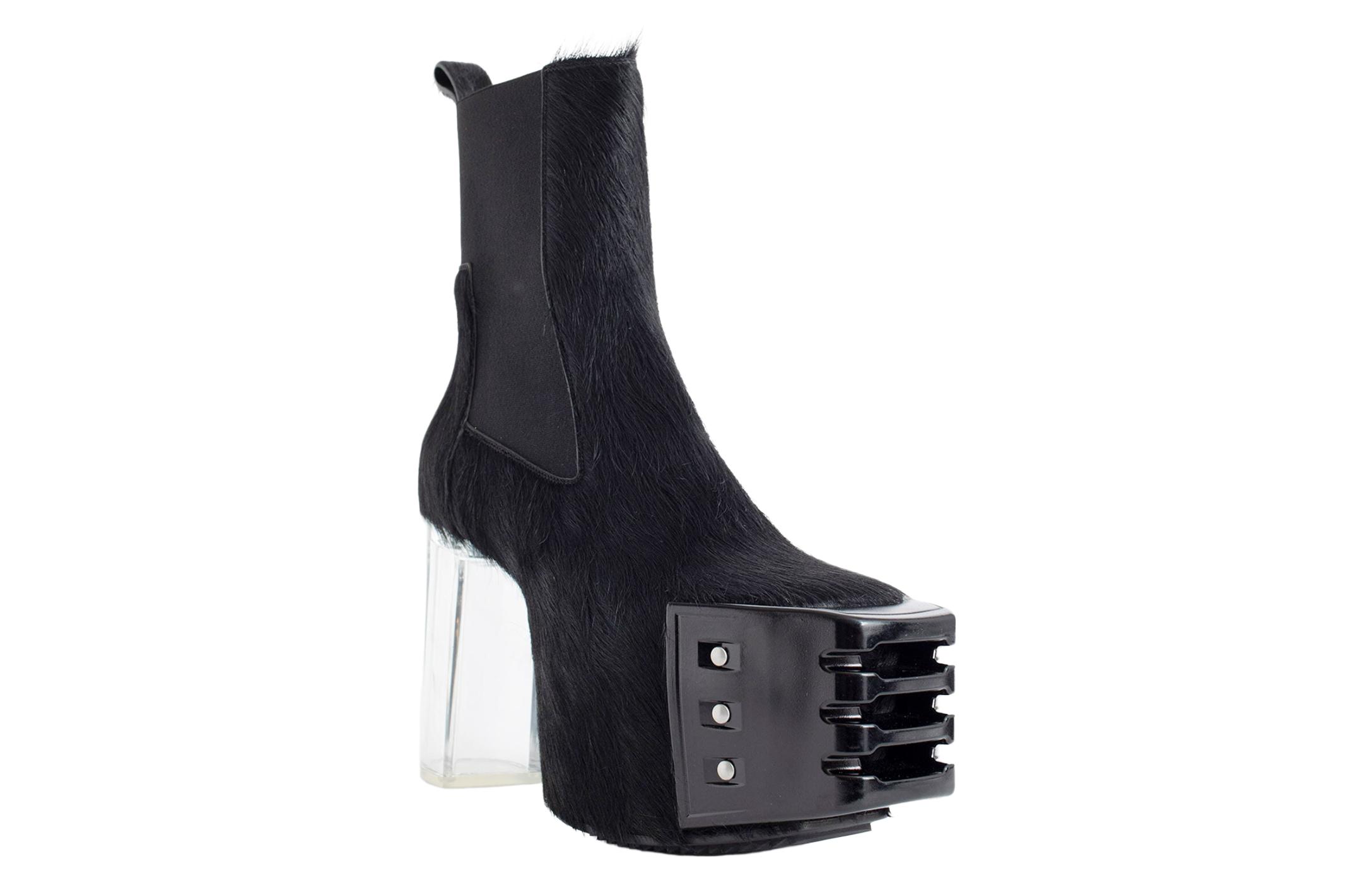 Rick Owens RO Chelsea Boot 'Black Square Toe Slip-On' 圖 2