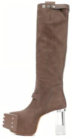 Rick Owens RO Creta High 'Grey Velvet' RU02B2827LCCGR-34340 Rick Owens RO Creta High 'Grey Velvet' RU02B2827LCCGR-34340