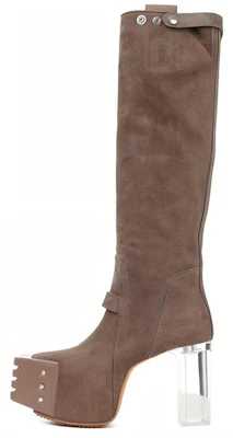 Rick Owens RO Creta High 'Terciopelo Gris' RU02B2827LCCGR-34340 Buy Rick Owens RO Creta High 'Terciopelo Gris' RU02B2827LCCGR-34340