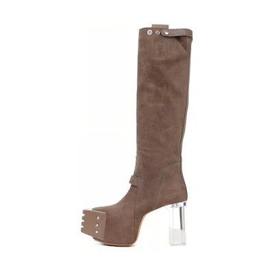 Rick Owens RO Creta High 'Grey Velvet'