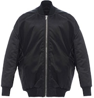 Rick Owens RO Dark Baseball Jacket with Zipper - Unisex RR02A5701-NB-09 Rick Owens RO Dark Baseball Jacket with Zipper - Unisex RR02A5701-NB-09