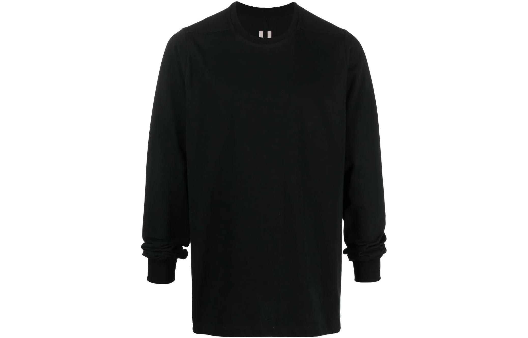 Rick Owens RO FW22 Unisex Black Pullover Sweatshirt RU02B2277BA-09