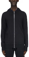 Rick Owens RO FW23 Black Zip-Up Hoodie for Men DU02C5291RIG-09 Rick Owens RO FW23 Black Zip-Up Hoodie for Men DU02C5291RIG-09
