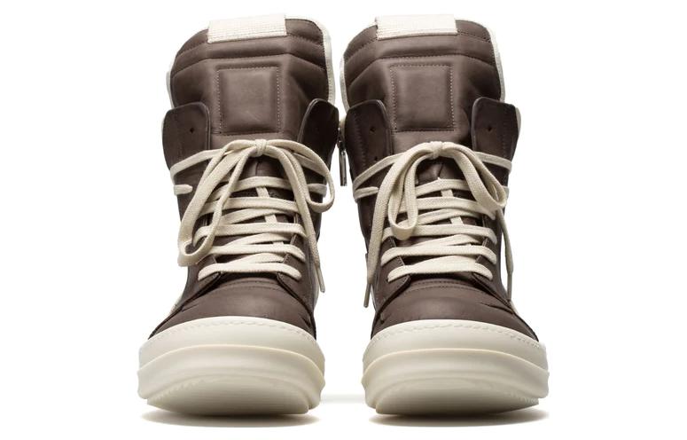 Rick Owens RO High-Top Sneaker 'Brown Leather' 圖 3