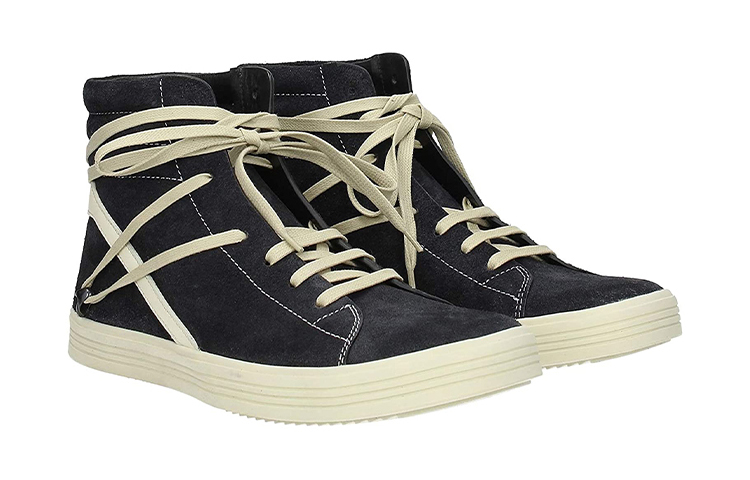 Shop Rick Owens RO High 'Hitam Suede' RU18S5864LMROB5-911