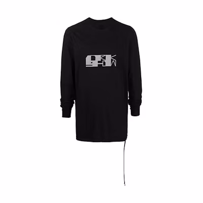 Rick Owens RO Logo Printed Long Pullover Sweatshirt DU02A3260RNEP4-0961