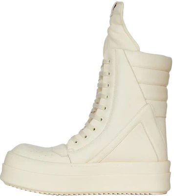 Stivaletti Bianchi Rick Owens RO Mega Geobasket con Lacci. RU02D6855LCO-1111 Buy Stivaletti Bianchi Rick Owens RO Mega Geobasket con Lacci. RU02D6855LCO-1111