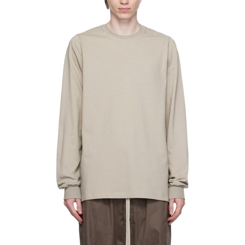 Rick Owens RO Oversized Crewneck Sweatshirt Gray Long Sleeve RU02C7277BA-08