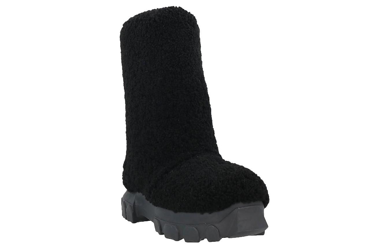 Rick Owens RO Palinoro Short Boots 'Curly Hair Texture Black' 圖 3