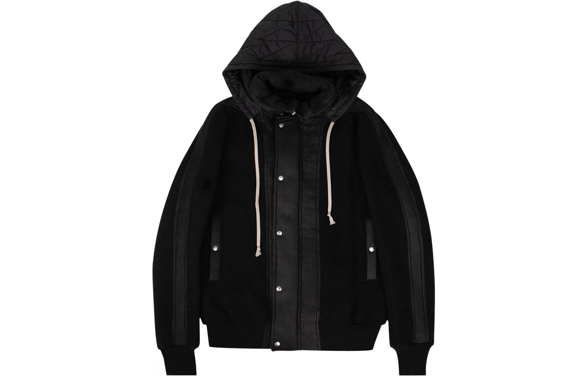 Rick Owens RO Panelled Hooded Jacket Long Sleeve RU19F4767WFMLBA-09