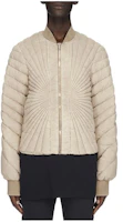 Rick Owens RO Radiance Flight Jacket Beige Unisex Full-Zip Nylon Jacket MU02C1A06M3855-22D Rick Owens RO Radiance Flight Jacket Beige Unisex Full-Zip Nylon Jacket MU02C1A06M3855-22D