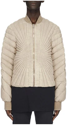 Rick Owens RO Radiance 米色飛行外套 男女通用 拉鏈尼龍外套 MU02C1A06M3855-22D Buy Rick Owens RO Radiance 米色飛行外套 男女通用 拉鏈尼龍外套 MU02C1A06M3855-22D