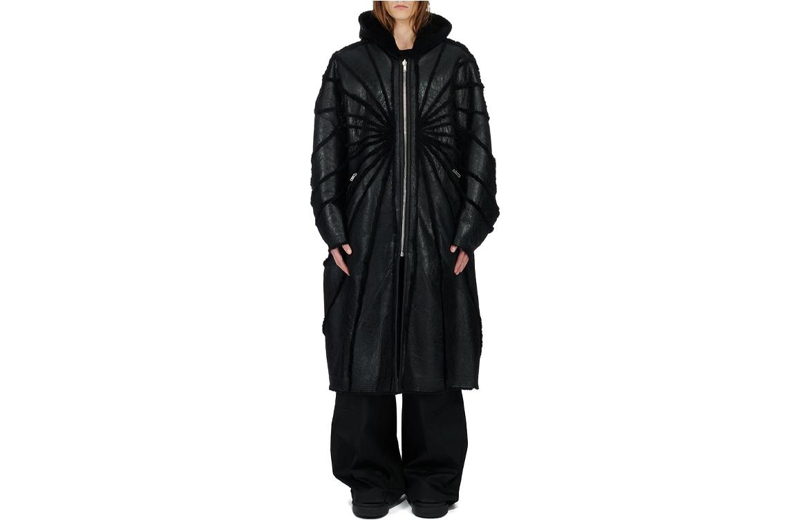 Rick Owens RO Reversible Loose Fit Zip Jacket Black RR02C7911LSHBRA-09