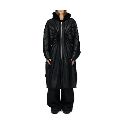 Rick Owens RO Reversible Loose Fit Zip Jacket Black RR02C7911LSHBRA-09