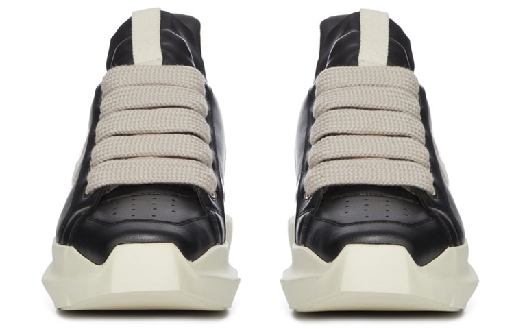 Rick Owens RO Runway 'Geth Low Full-Grain Leather Black White' 圖 3