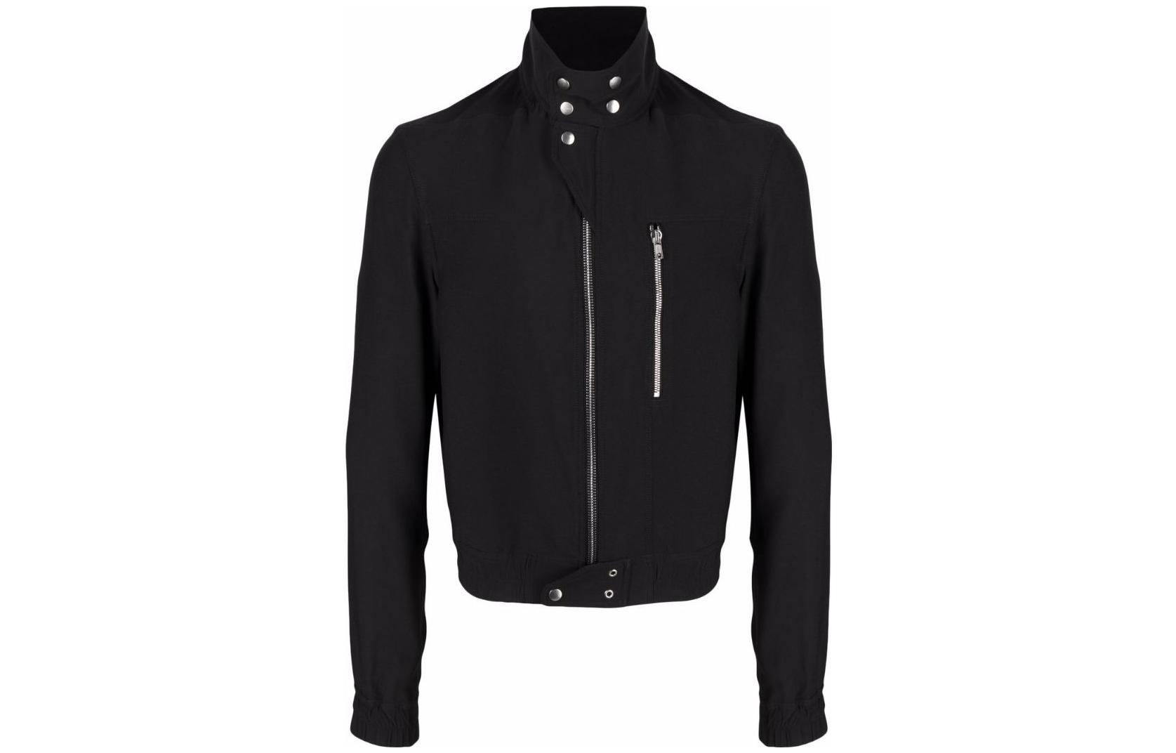 Rick Owens/RO Solid Color Stand Collar Zip Jacket RU20S7795Y-09