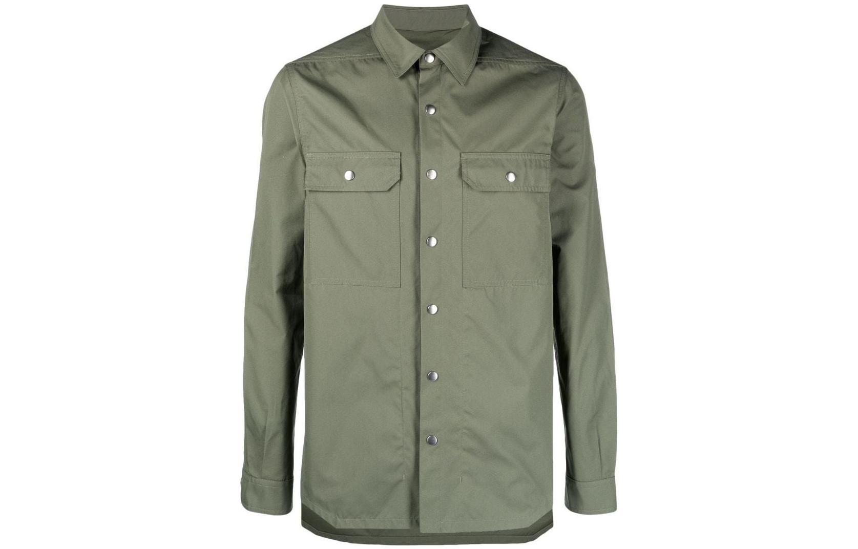 Rick Owens/RO Standard Collar Jacket Dark Green RU01C4729TF55