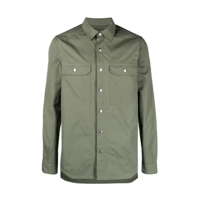 Rick Owens/RO Standard Collar Jacket Dark Green RU01C4729TF55