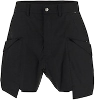 Rick Owens RO Stefan Cargo Solid Pocket Belted Relaxed Shorts Men Black. RR01D3322TE-09 Rick Owens RO Stefan Cargo Solid Pocket Belted Relaxed Shorts Men Black. RR01D3322TE-09