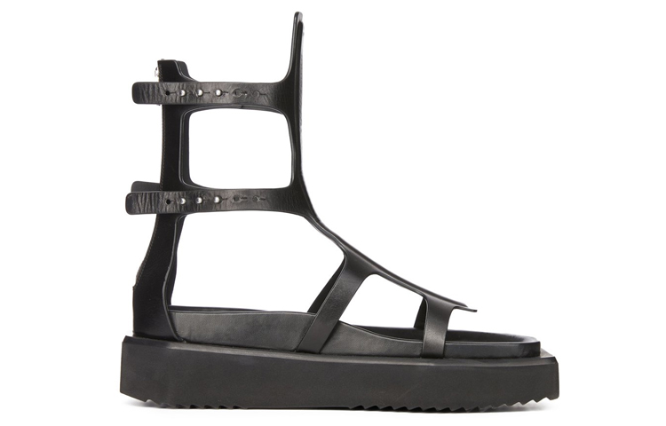 Order Sandalias Rick Owens RO Turbo Cyclops 'Negro Punta Abierta'. RU01C4871LE-09