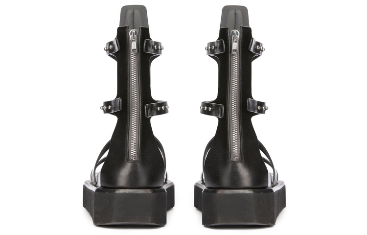 Shop Sandalias Rick Owens RO Turbo Cyclops 'Negro Punta Abierta'. RU01C4871LE-09