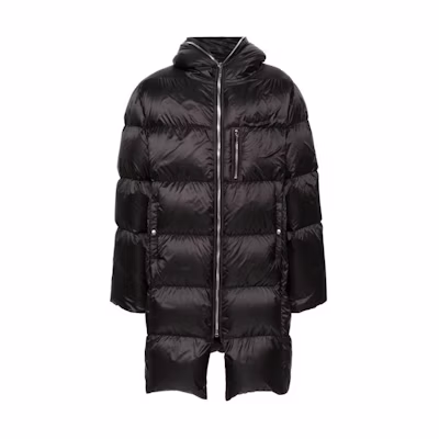 Rick Owens RO Unisex Black Long Sleeve Zip-Up Hooded Jacket Coats MU02C1C03M3632-999