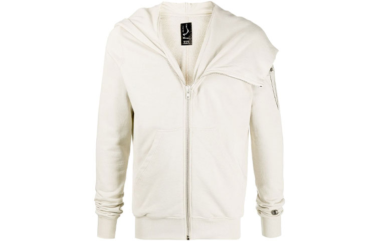 Rick Owens RO Zipped Sweatshirt Off-White CM20S0016215088-08