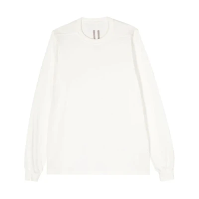 Rick Owens Seam Detail Crewneck Long Sleeve Sweatshirt White RU01D3277BA-11