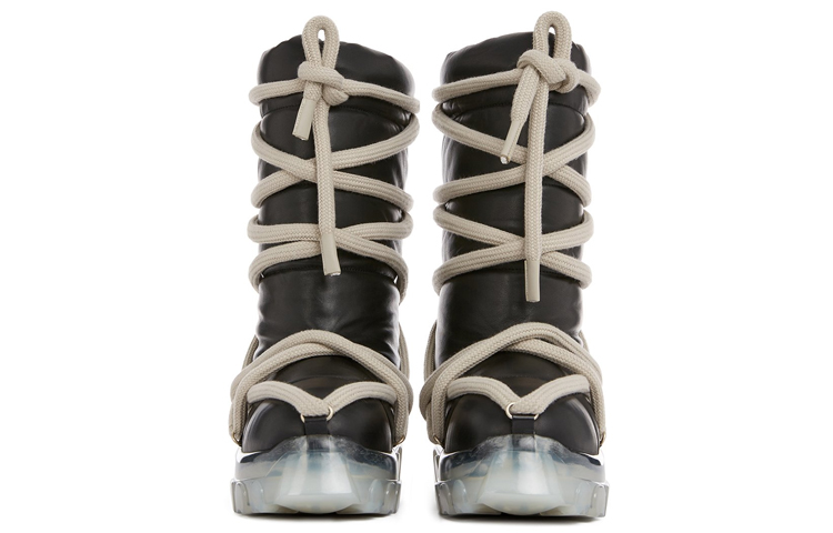 Lookbook RICK OWENS 小羊皮時尚短靴 黑色