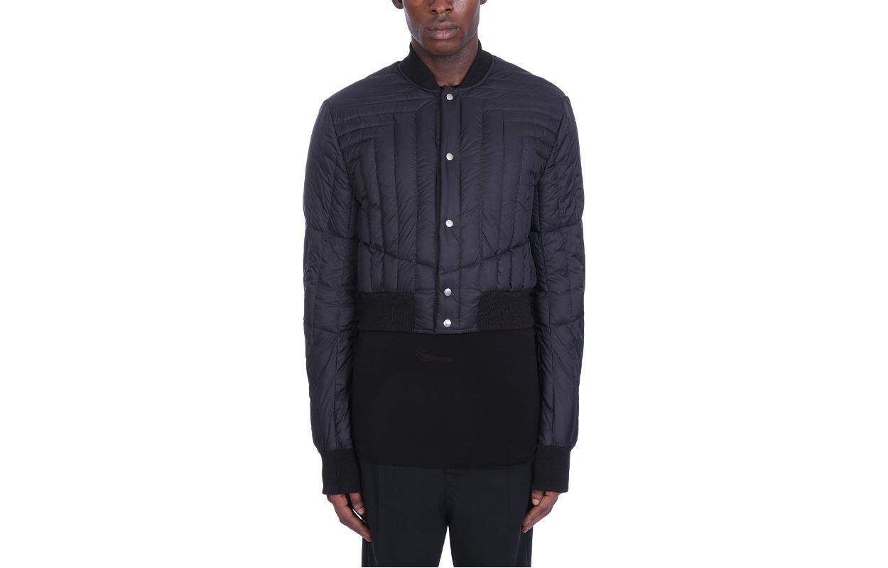 Rick Owens Single-Breasted Long Sleeve Bomber Jacket Men’s Black RR02A5797NZD109